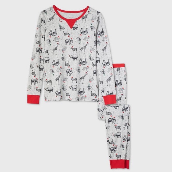 Target Other - Target Womens Holiday Safari Print Matching Pj Set